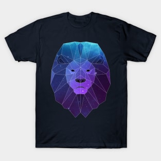 Galaxy Lion Geometric Animal T-Shirt